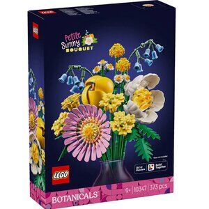 New Sealed LEGO 10347 Botanicals Petite Sunny Bouquet Flower Building Set 373 pc